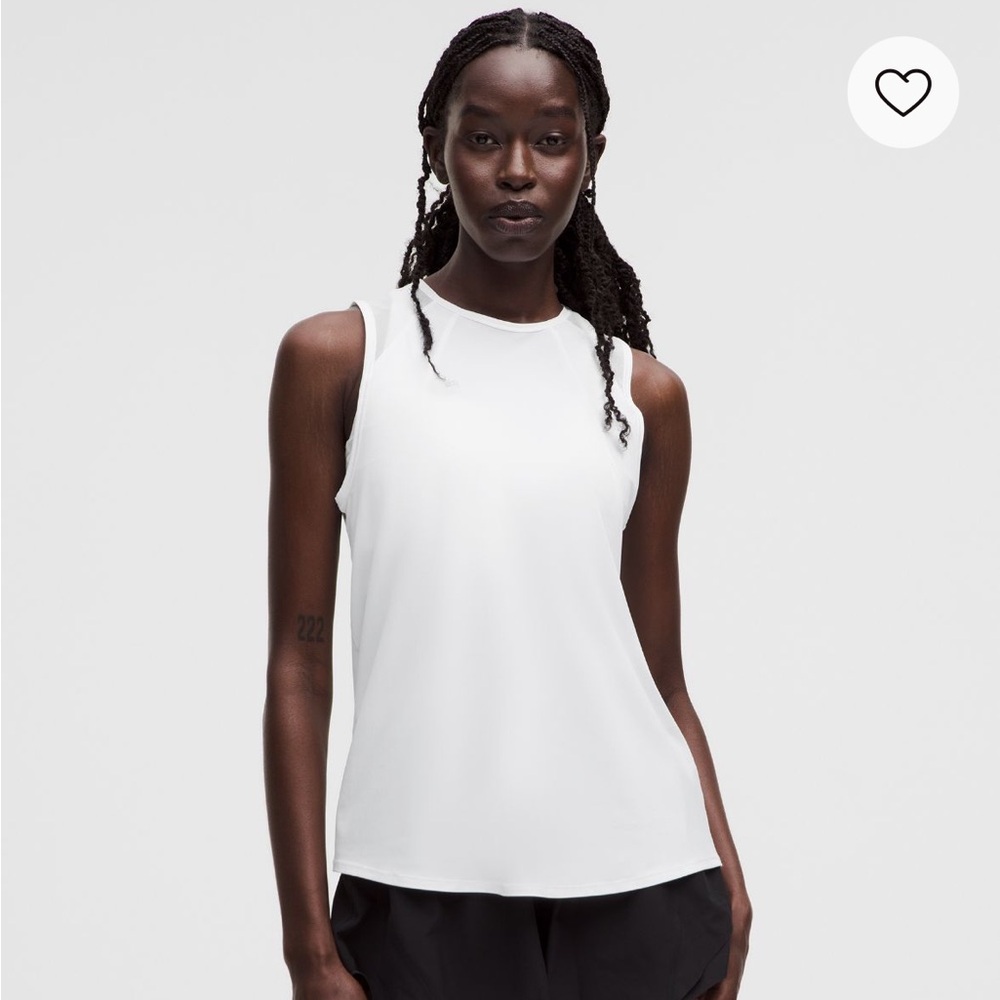 Lululemon White Sculpt Tank Top Sz 6